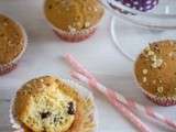 Muffins aux cranberries séchées (airelles ou canneberges)