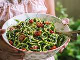 Salade de courgette et sauce « déesse verte » (Spiralizer pour KitchenAid)