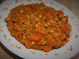 Chickpea curry with leeks and carrots