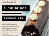 3 Chocolates French Log / Bûche de Noel 3 Chocolats