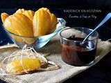 Madeleines glacées citron au cœur de miel et sauce chocolat de Christophe Michalak