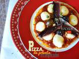 Pizza de polenta au magret séché – Recette sans gluten