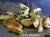 Potatoes en persillade cuitent à la plancha