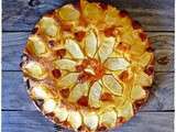 ¤ Tarte briochée aux pommes et abricots secs ¤
