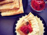 Crêpe à la confiture de tomates au caloupilé
