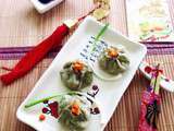 Dim sum de dinde et citron kaffir (combava)
