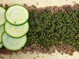 Feuilleté d’agneau au pesto de coriandre et pistache