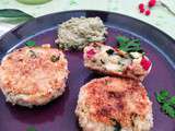 Galettes végétariennes aux lentilles corail