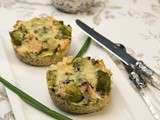 Gratin de saumon au millet et légumes verts