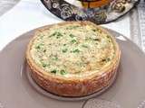 Tarte allégée aux chouchoux et oignons verts