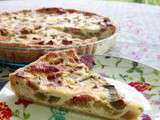 Tarte rhubarbe chocolat estragon