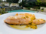 Pavés de saumon laqués au fruit de la passion et citron vert 7 💙