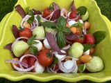 Salade estivale de billes de légumes 4💙