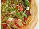 Pizza ''Poulet roti & terrine de légumes''