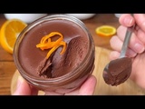 Jus d'orange + chocolat = Crème Dessert 2 ingrédients et sans sucre ! Mousse Chocolat-Orange