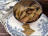 Biscuits apéritifs végétaliens à la farine de pois chiches