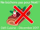 Défi Cuisine de décembre de recette.de : Ne bûchons pas pour Noël