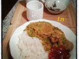 Masoor Dal de lentilles corail et petits pois au curry en deux versions