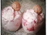 Mousse de mascarpone coco framboise
