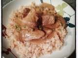 Sauté de porc au curry , lentilles corail et riz thai jasmin