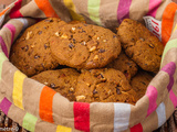 Cookies aux trois farines, amandes et chocolat