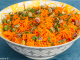 Salade de carottes aux pistaches