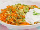 Salade de carottes et de courgettes