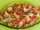 Salade de jarret de porc aux tomates et pommes de terre