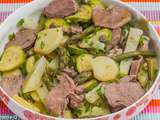 Salade de langue de porc aux légumes de printemps