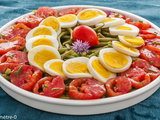 Salade estivale aux haricots verts et tomates