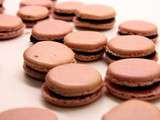 Macaron myrtille chocolat blanc meringue francaise