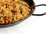 Paella au chorizo et poulet