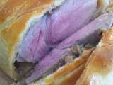 Rôti de porc en croute aux champignons