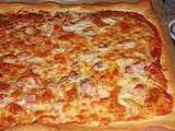 Pizza peperoni con panna (poivron-crème)