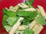 Salade de pâtes aux légumes verts