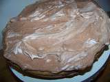 Victoria sponge cake-chantilly cacao