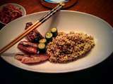 Filet de daurade, quinoa et courgettes piquantes | Kumbawa