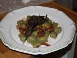 Gnocchi d’été au basilic, tomates et amandes