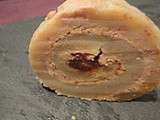 Roulé au pain d'épices, foie gras et figues