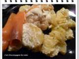 Salade de pommes de terre au saumon fumé et chou-fleur