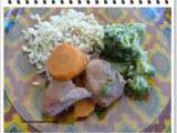 Sauté de porc au blé, brocoli et carottes ww
