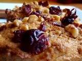 Muffins aux biscuits à thé et cranberries (canneberges)