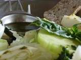 Salade de chou blanc, assaisonnement sweet and saur