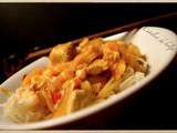 Thon et crevettes au piment, recette asiatique