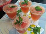 Cocktail pastèque-melon façon mojito