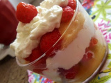 Crème tiramisu aux fraises et sirop de sureau
