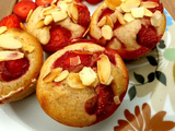 Muffins aux fraises et amandes