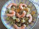 Salade quinoa-crevettes