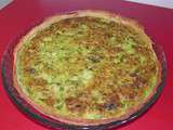 Quiche aux poireaux et à la mozzarella