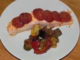 Saumon en écailles en chorizo